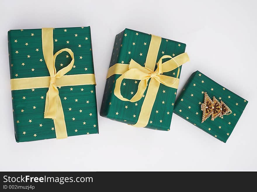 Green gift package. Green gift package