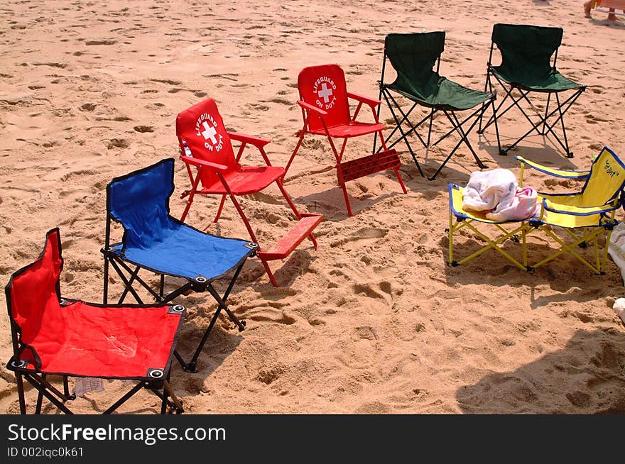 Beach chairs