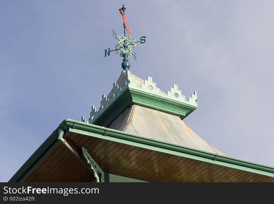 Victorian weather vane on Clevedon pier