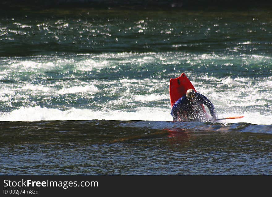 A kayaker