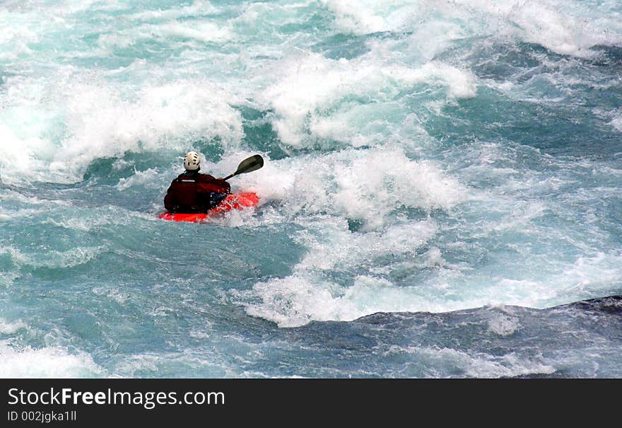 A kayaker