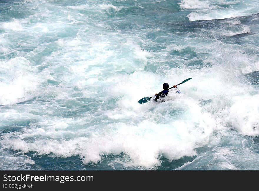 A kayaker