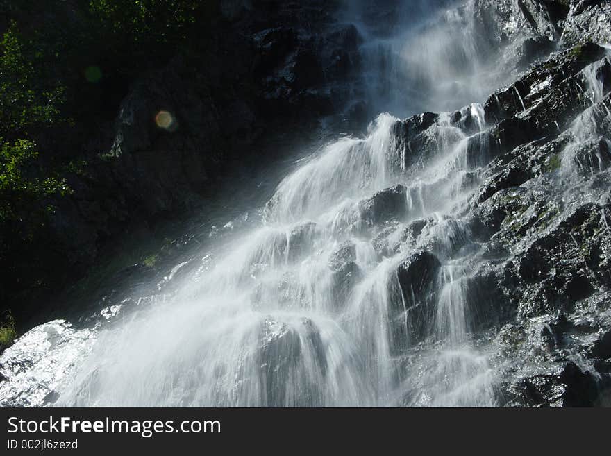 Horsetail Falls near Valdez, AK