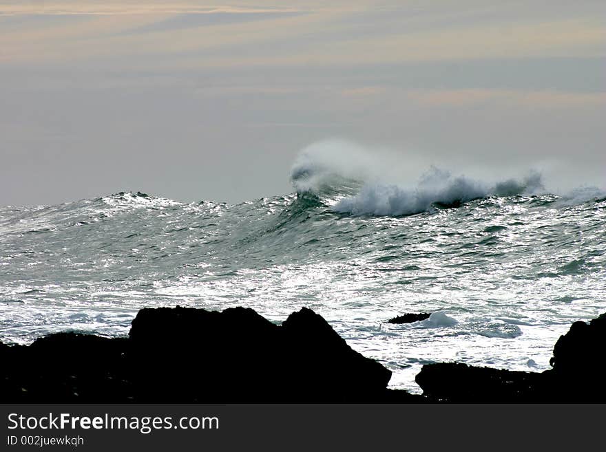 Exceptionally high surf made for dramatic waves shots on this December day in Northern California. Exceptionally high surf made for dramatic waves shots on this December day in Northern California