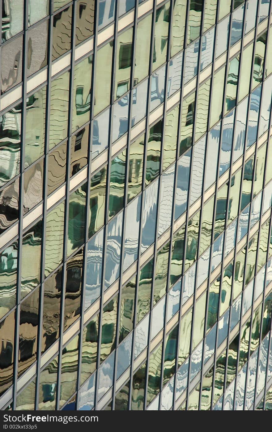 Manhattan glass facade. Manhattan glass facade