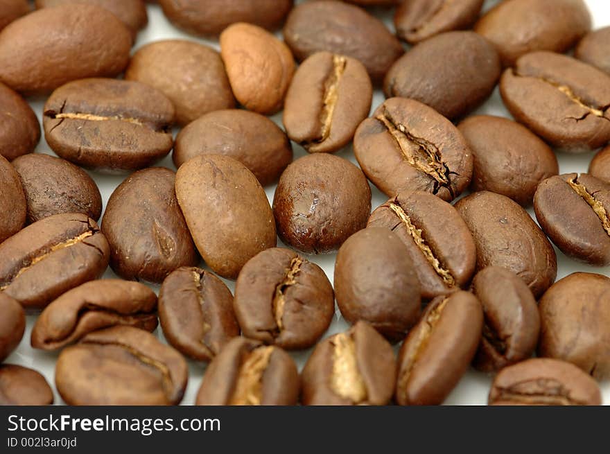 Close up of coffee beans