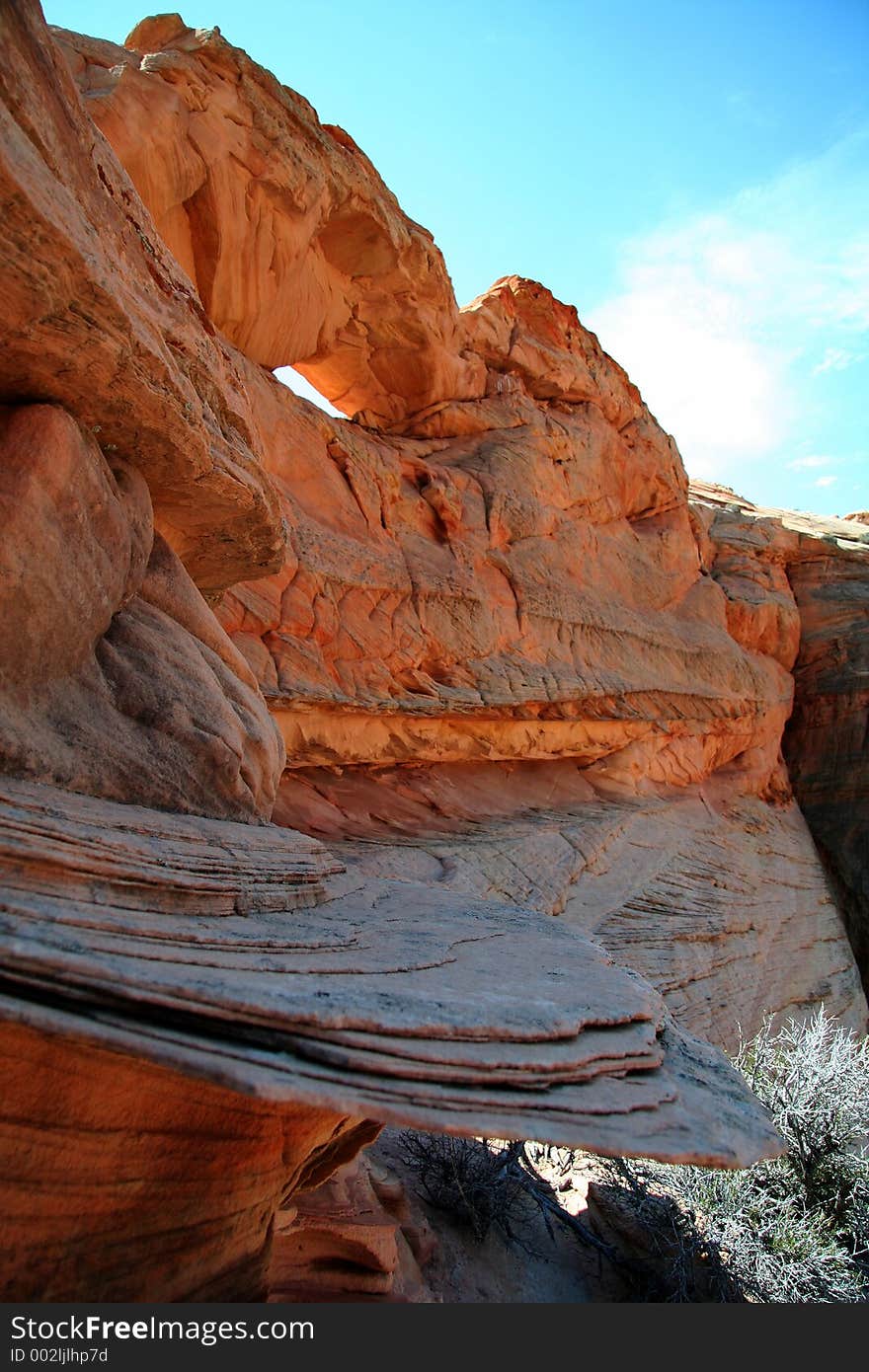 Arch with Sandstone Layers