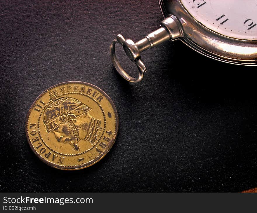 French Coin and Watch