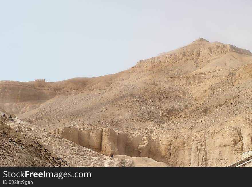 High security guards on hills of Karnak temple, Egypt, Africa. Useful picture for tourists agencies to promote tour in Egypt. High security guards on hills of Karnak temple, Egypt, Africa. Useful picture for tourists agencies to promote tour in Egypt