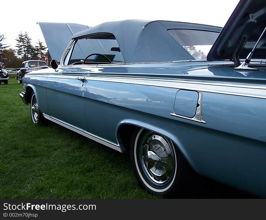 Vintage Blue convertible.