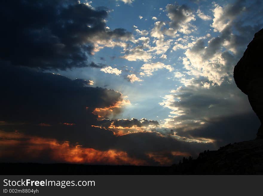 Sunset In The Desert