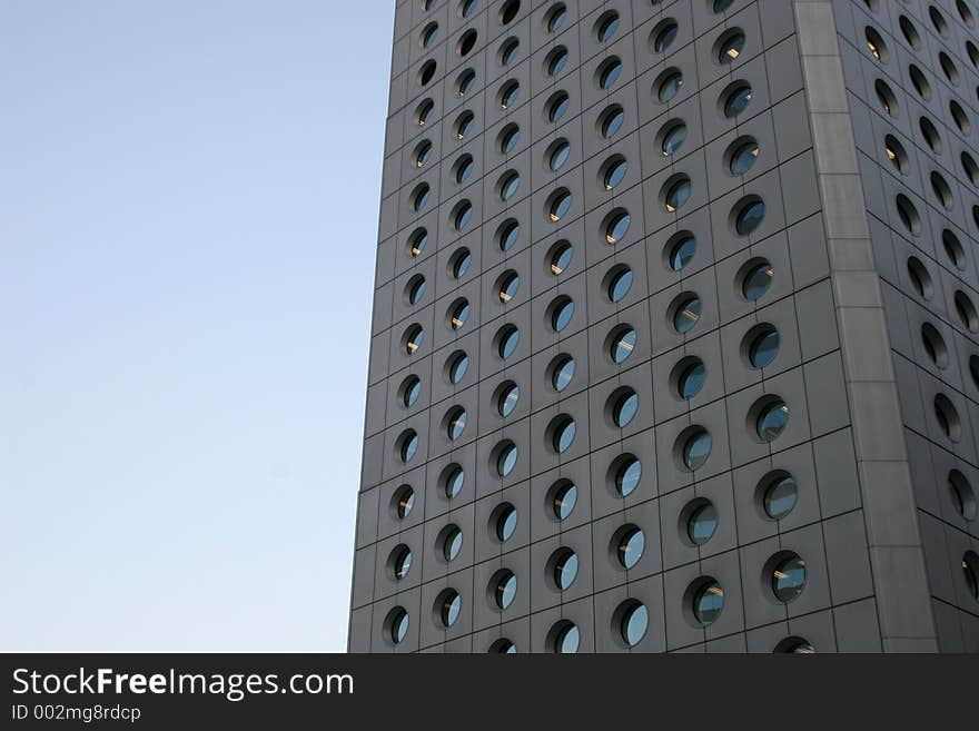 View of a skyscraper/office building in Central, Hong Kong. View of a skyscraper/office building in Central, Hong Kong.