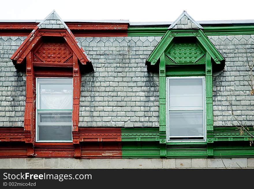 Colonial Building Windows