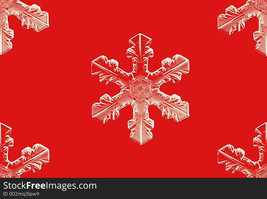 Computer generated snowflakes. Computer generated snowflakes