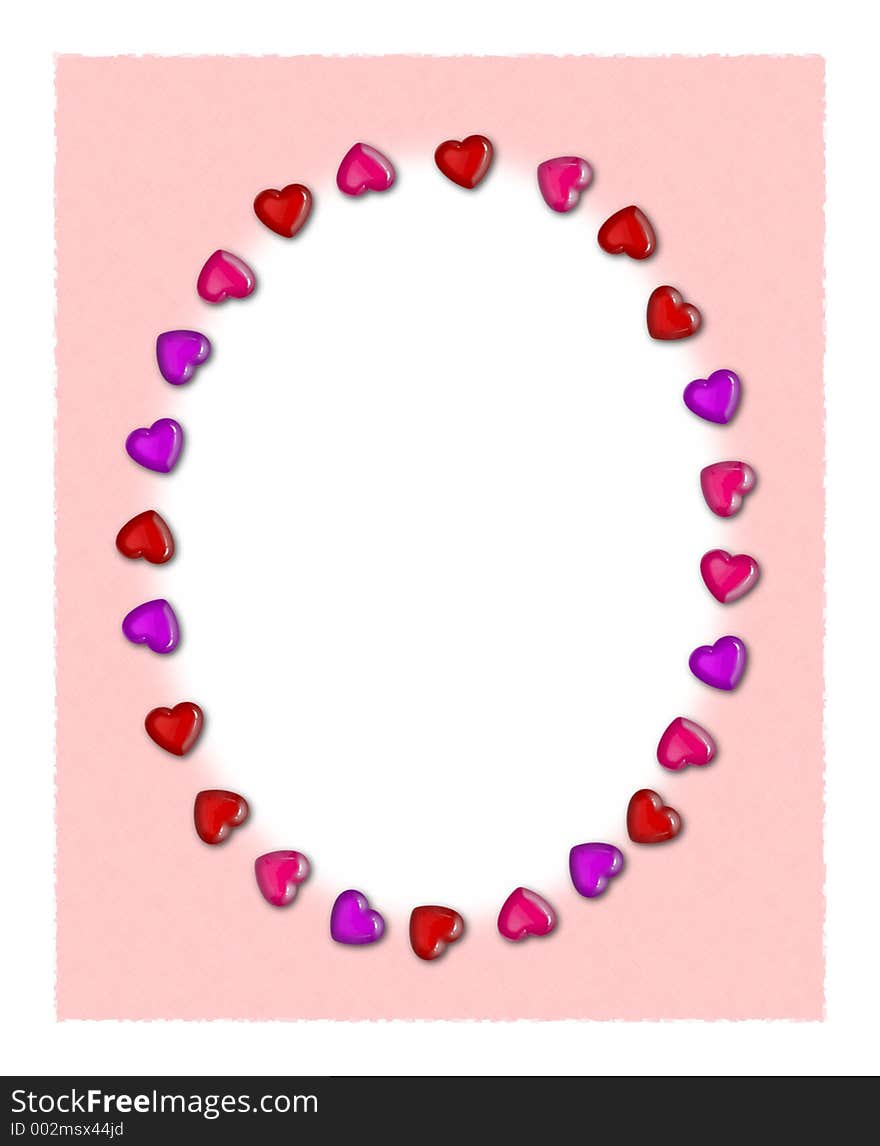 A border/frame for Valentine's Day. A border/frame for Valentine's Day