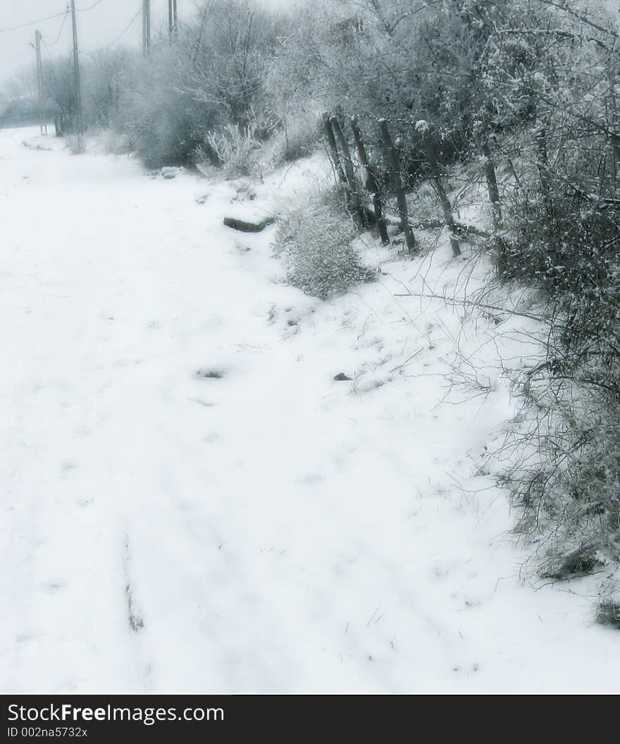 Village Under Snow 2