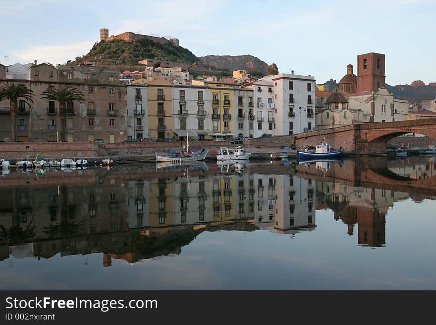 Evening at the River in Sardinia. Evening at the River in Sardinia