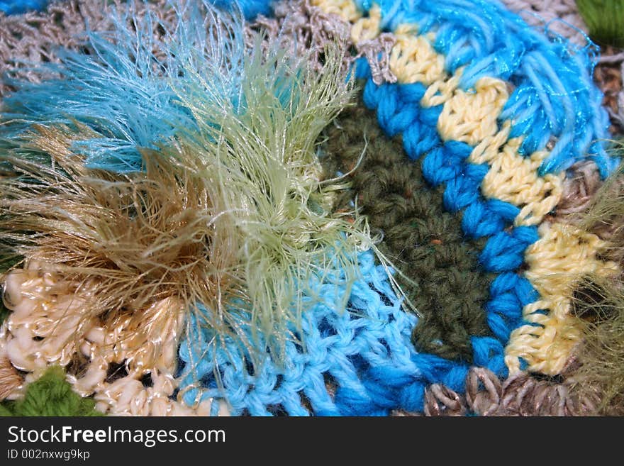 Freeform Crochet in Blue and Green