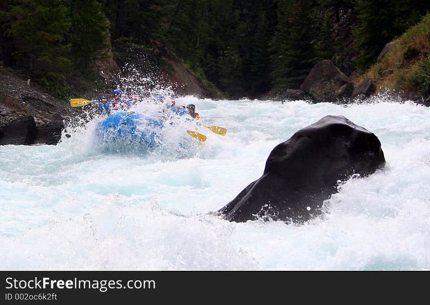 Chilko river british columbia/river rafting