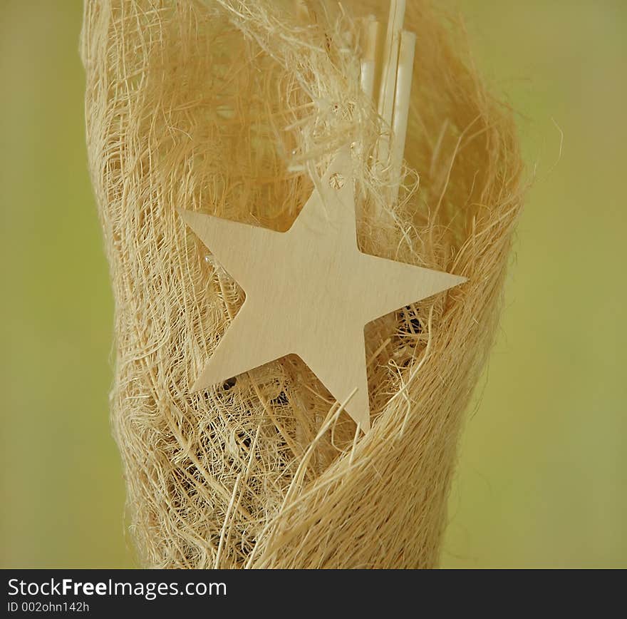 Rustical decoration with star