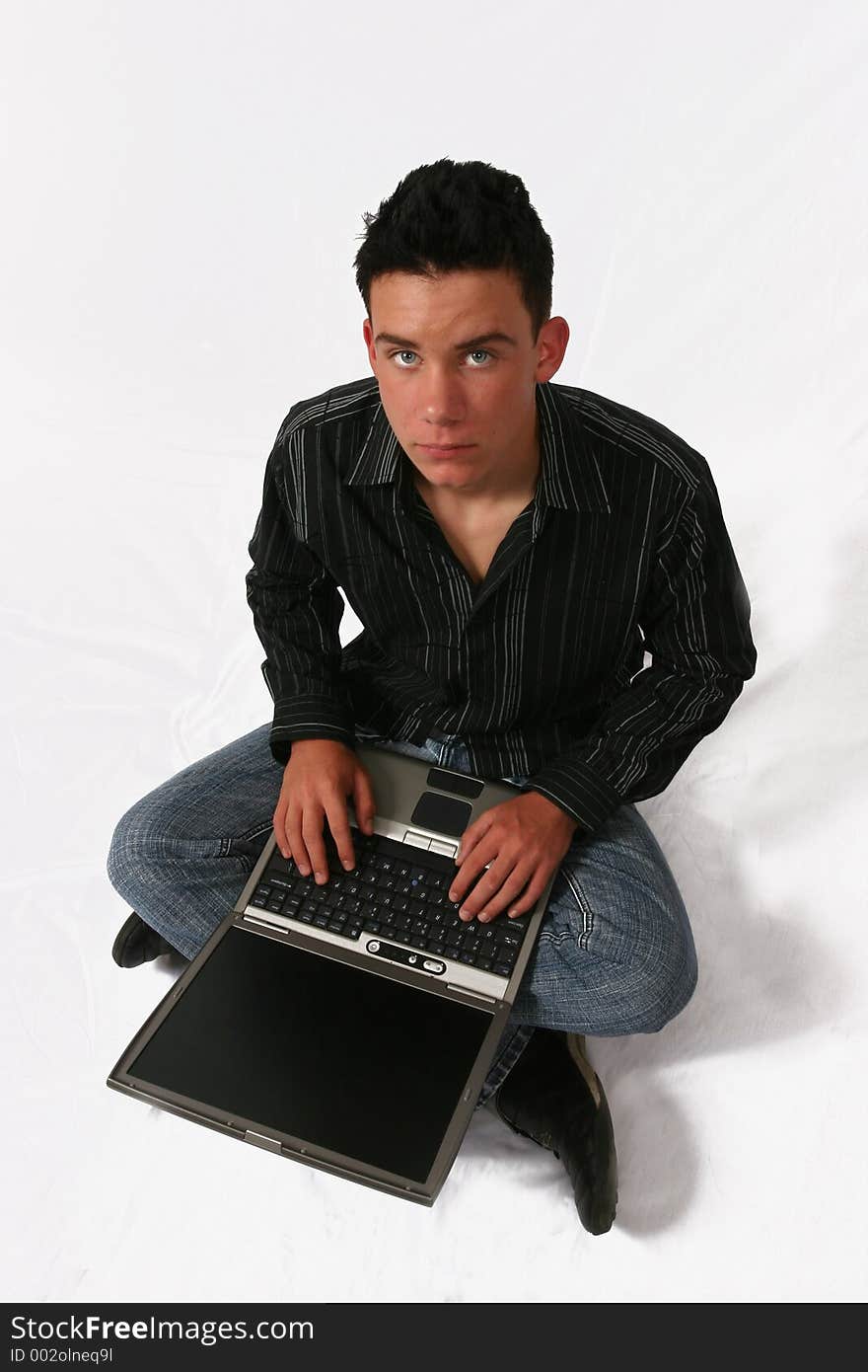 Businessman With His Laptop