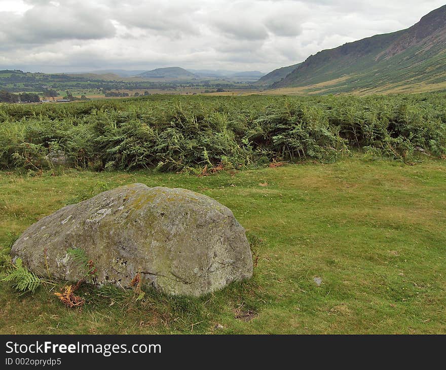 View of the Carrock Fell area, Cumbria, UK. View of the Carrock Fell area, Cumbria, UK