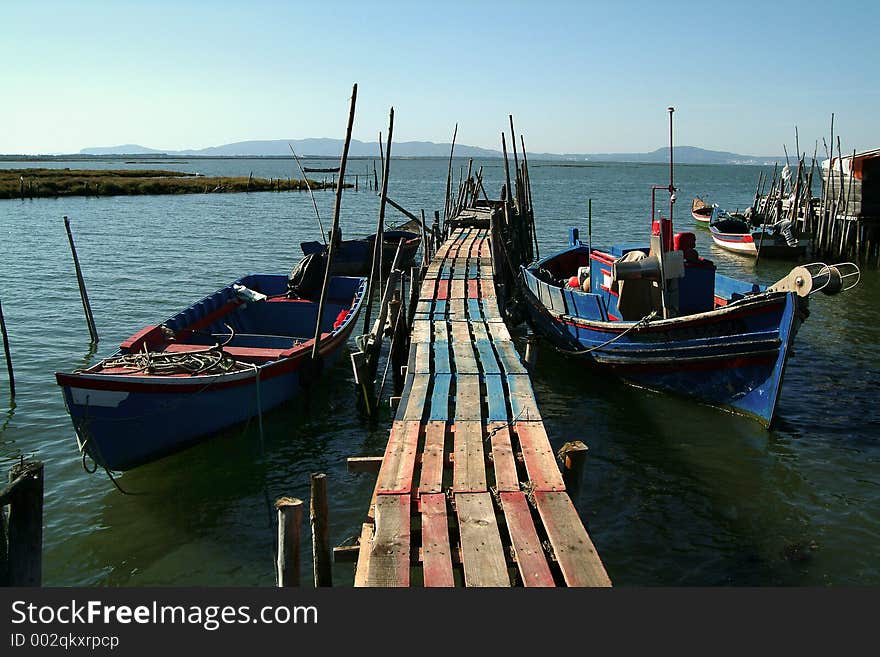 Old pier of fish. Old pier of fish