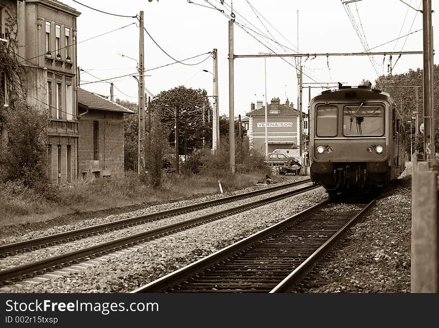 Départure train in france