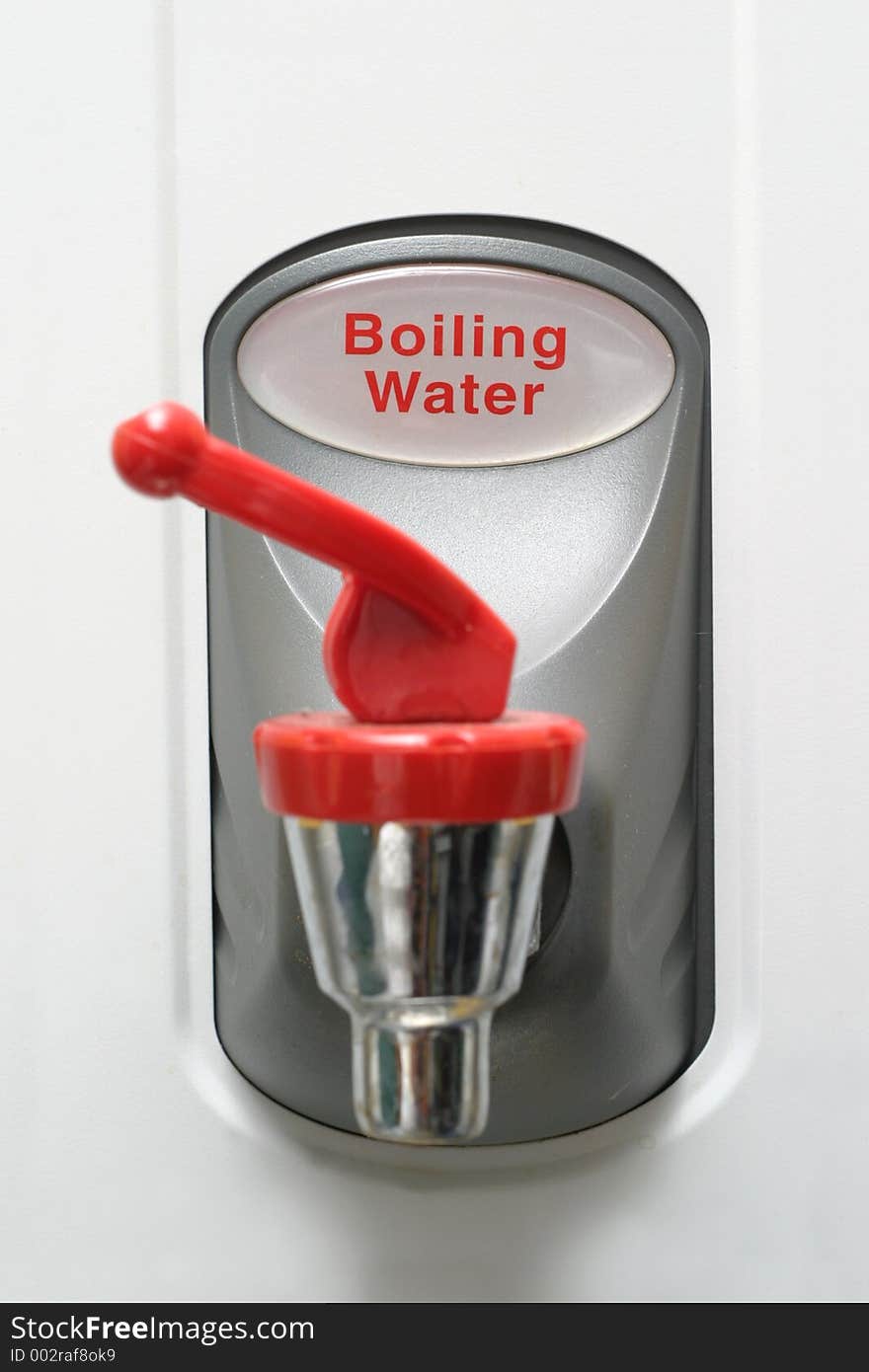 Boiling water tap in a commercial kitchen. Boiling water tap in a commercial kitchen.