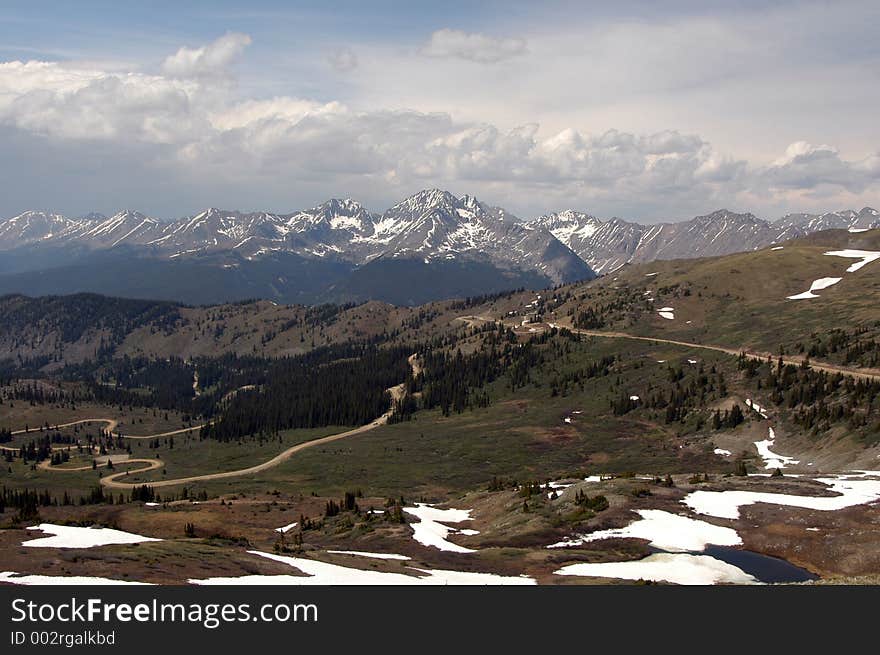 On top of the Rockie Mountains, Colorado. On top of the Rockie Mountains, Colorado