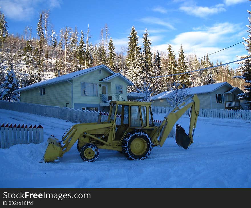 Home snow plowing equipment