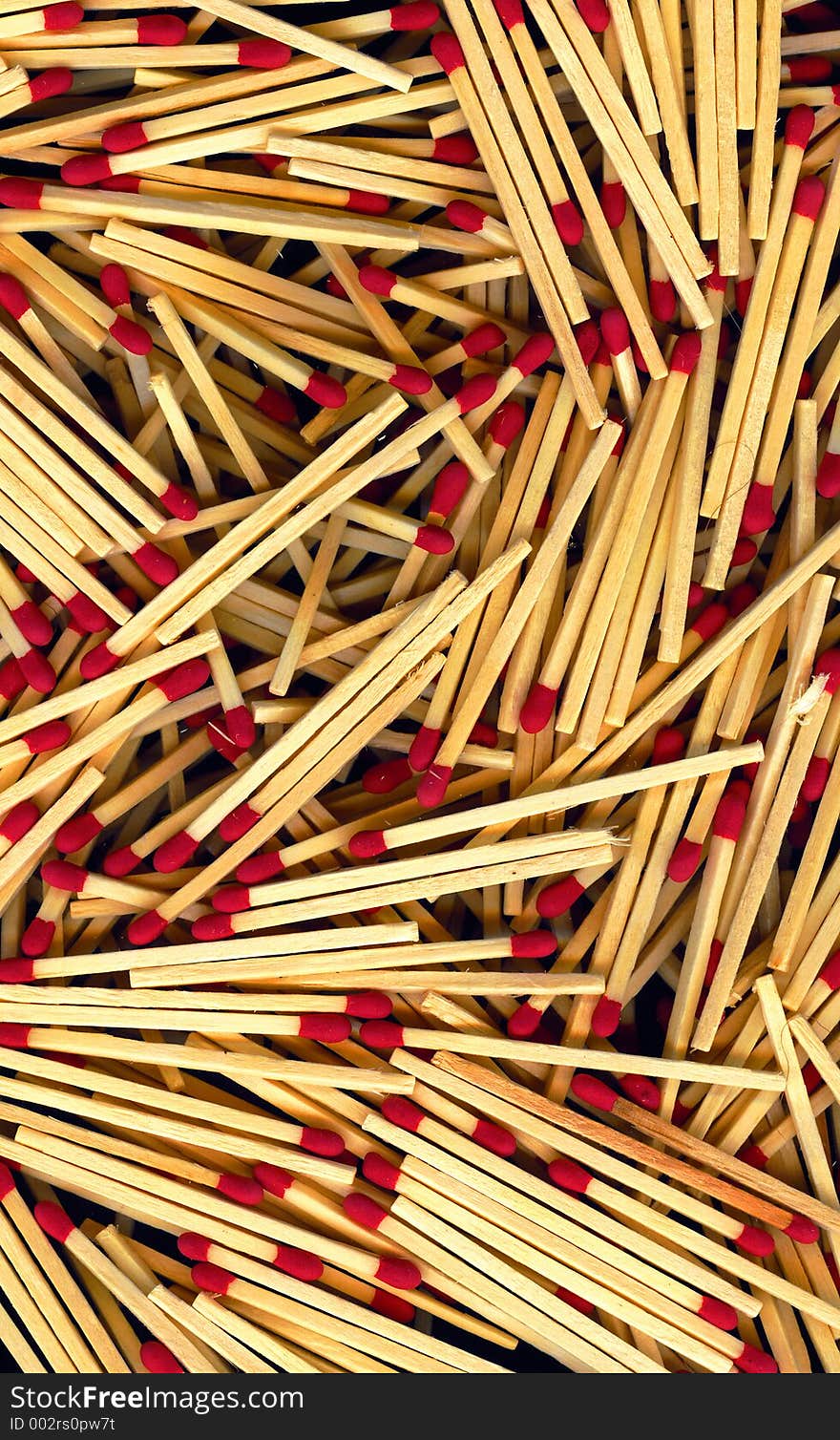 Photo of red-tipped matches.