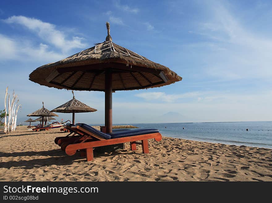 Gazebo at beautiful beach