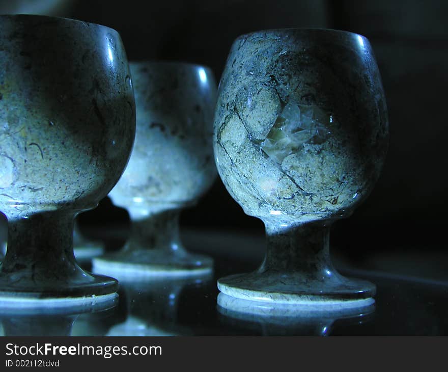 Jasper goblets. Jasper goblets