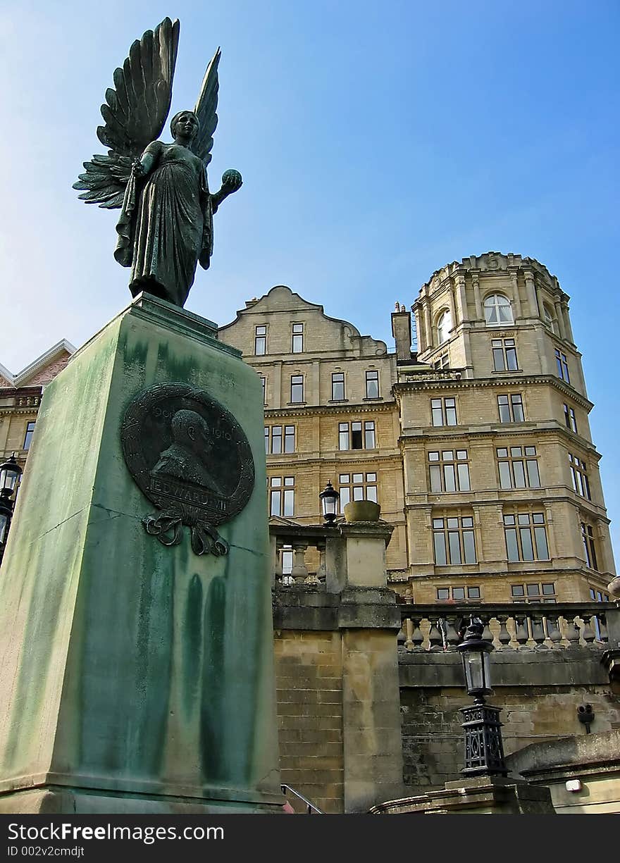 Statue of an angel at Bath UK