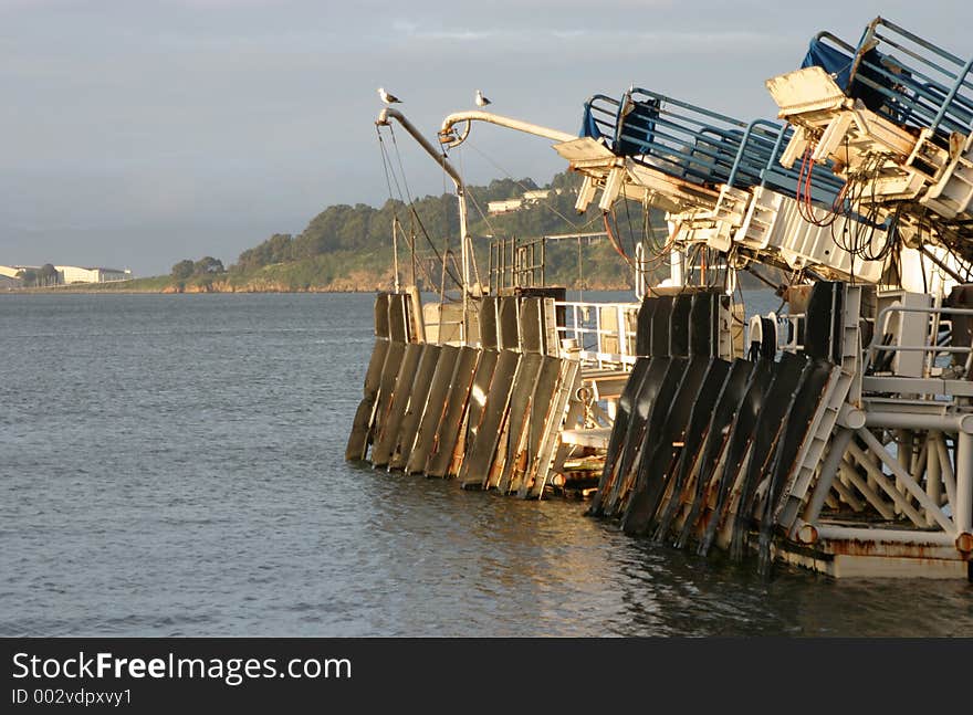 The landing for the ferry boat. The landing for the ferry boat.