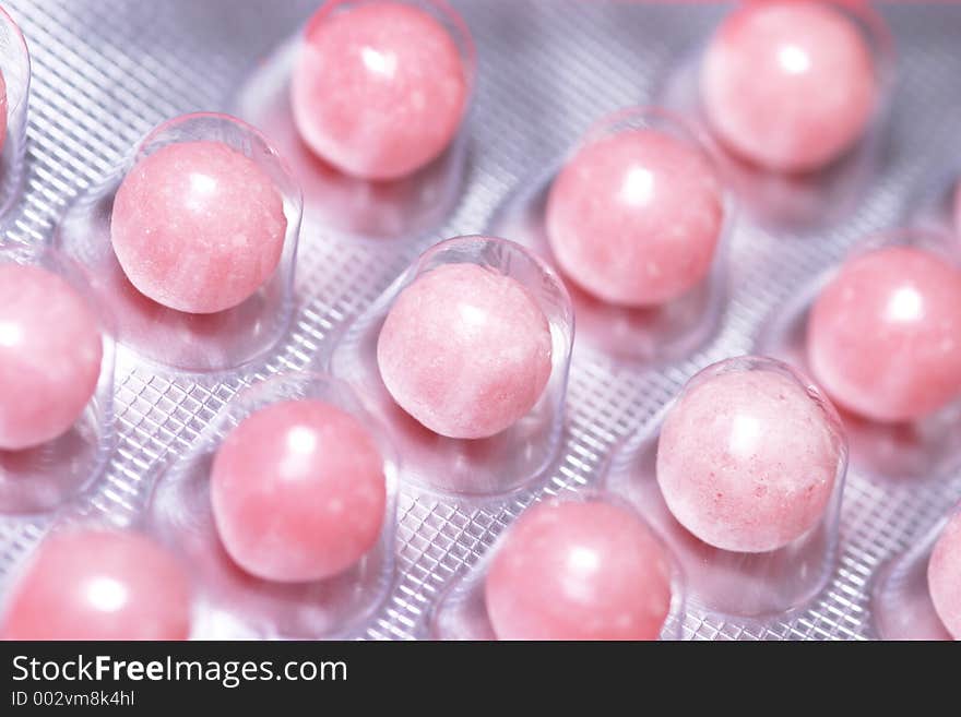 Pink tablets