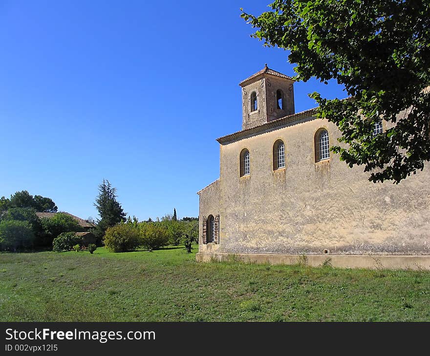 The Protestant Temple of Lourmarin (Provence, France). The Protestant Temple of Lourmarin (Provence, France)