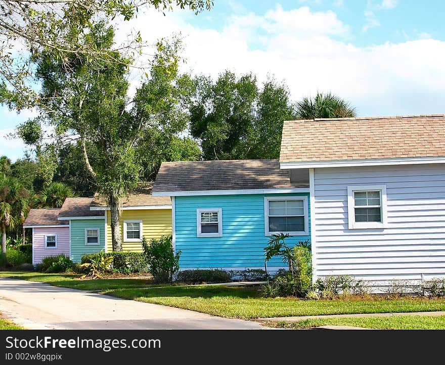 Pastel cottages