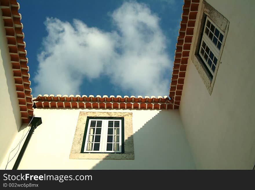 Roofs and clouds. Roofs and clouds