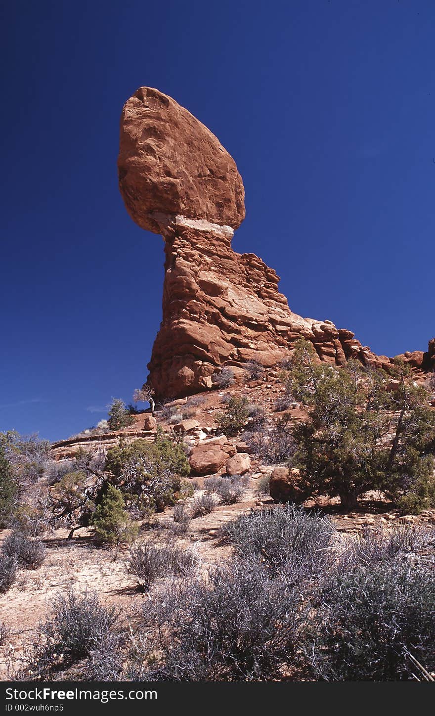 Balanced Rock is a landmark in the Arches National Park in Utah