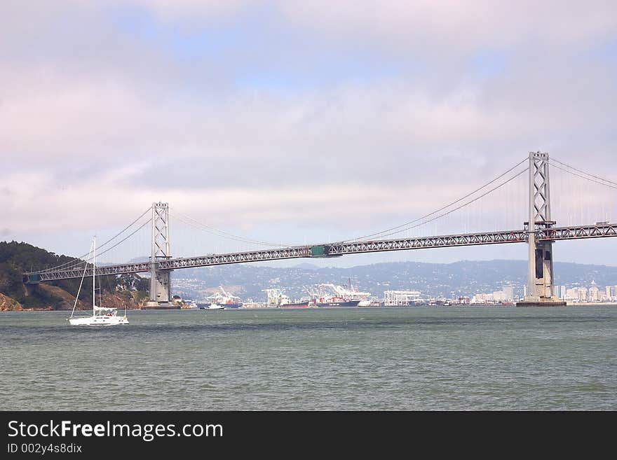 Bay bridge in san francisco, california, united states