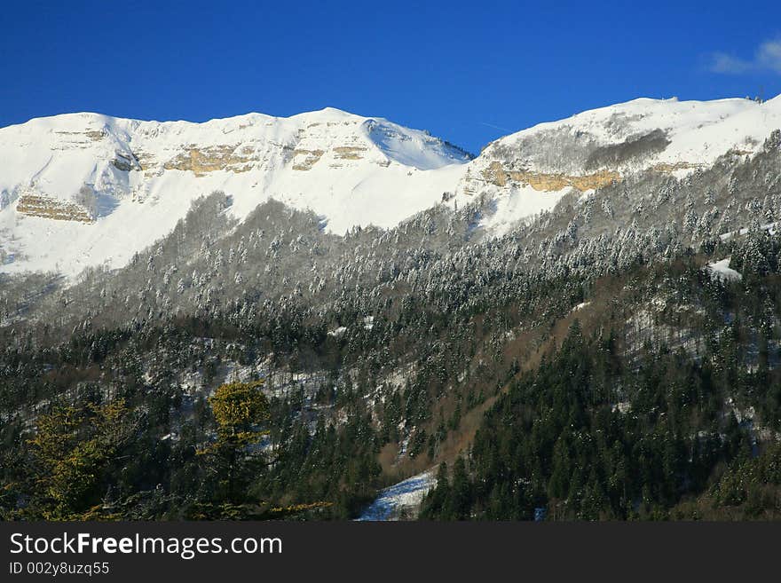 Snowy mountain