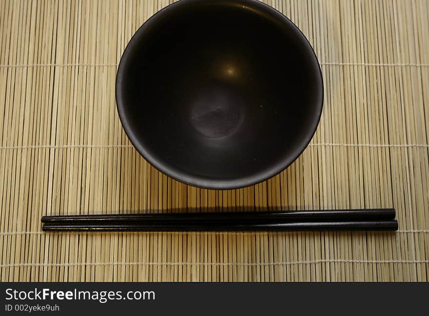 Asian Dining Set - Chopsticks and Bowl