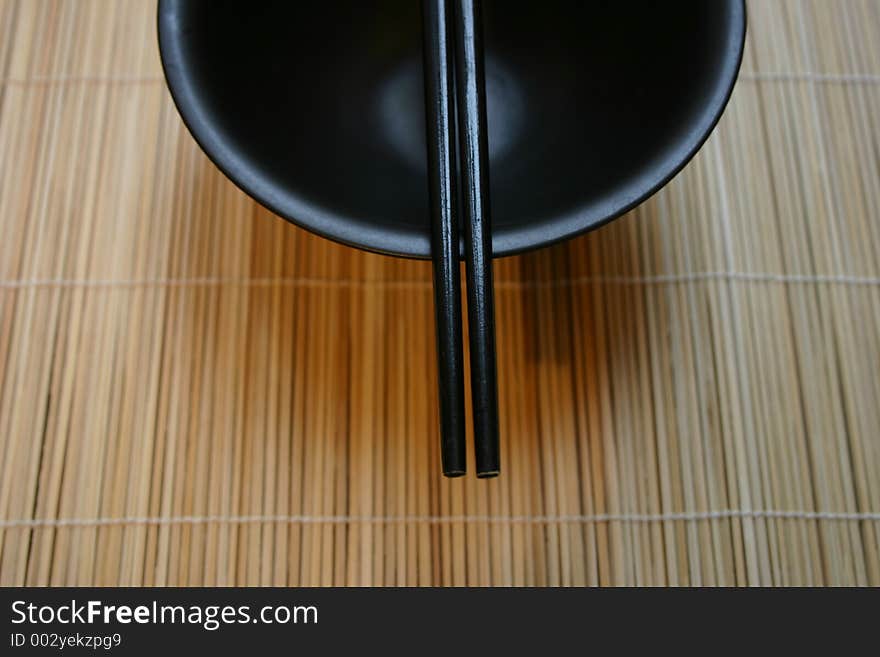 Asian Dining Set - Chopsticks and Bowl