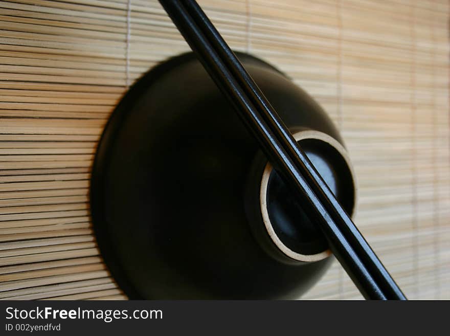 Asian Dining Set - Chopsticks and Bowl