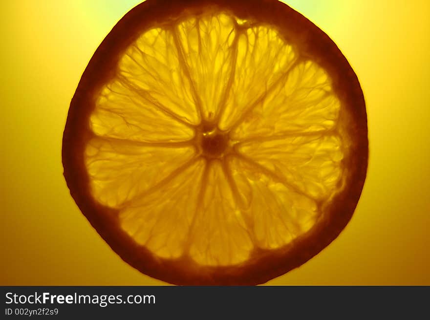 A shot of orange slice