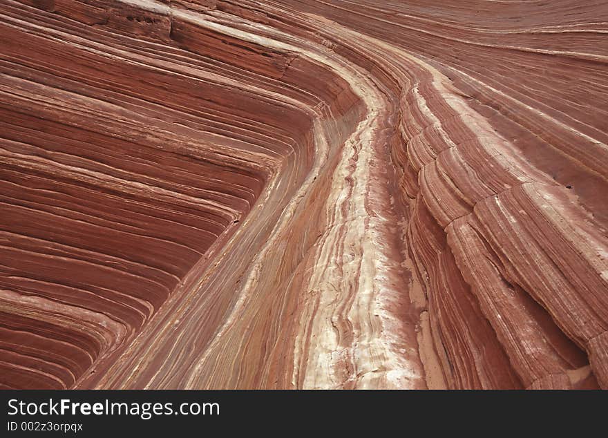 The Wave - one of the most awe inspiring formations from sandstone in the Vermillion Cliffs Wilderness area. The Wave - one of the most awe inspiring formations from sandstone in the Vermillion Cliffs Wilderness area