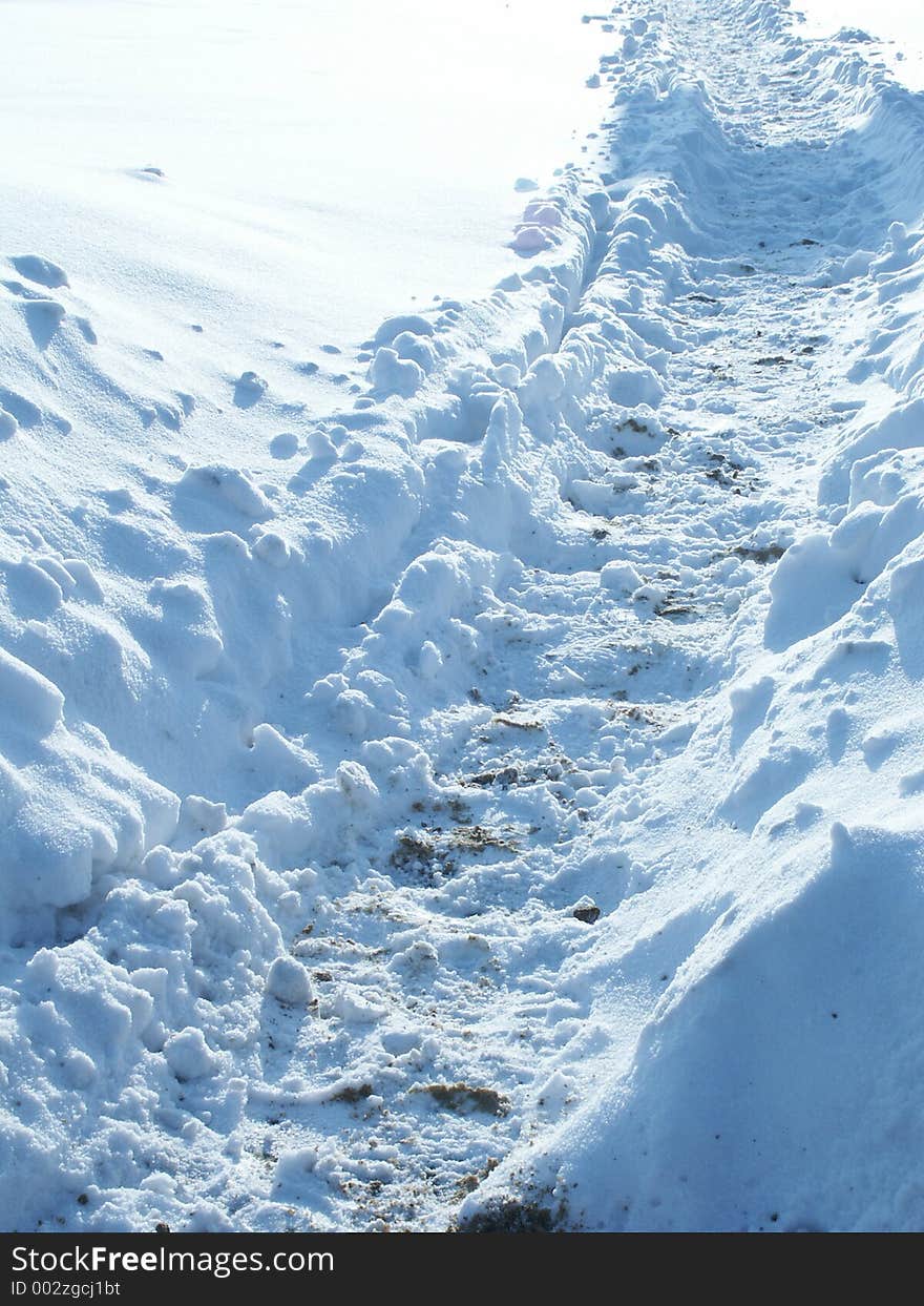 Path in Snow.