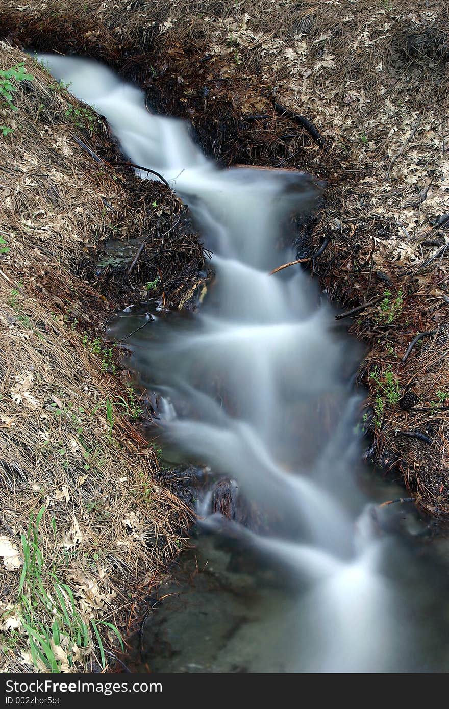 Moving water in Yosemite National Park, California, U.S.A.